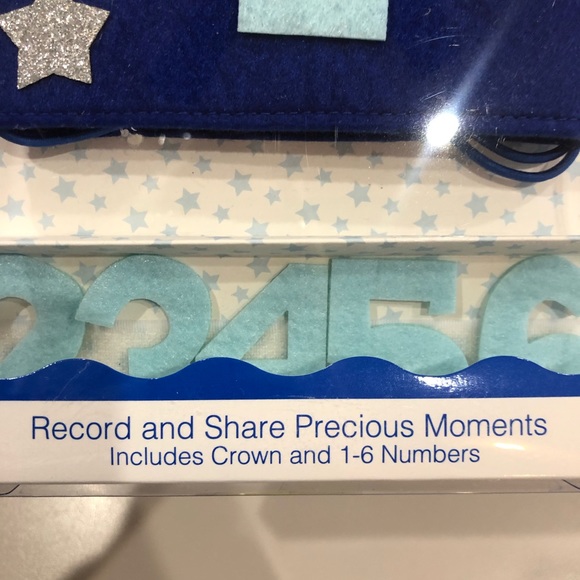 1st Birthday Crown (Includes age 1-6 #s) NWT! - Picture 3 of 5